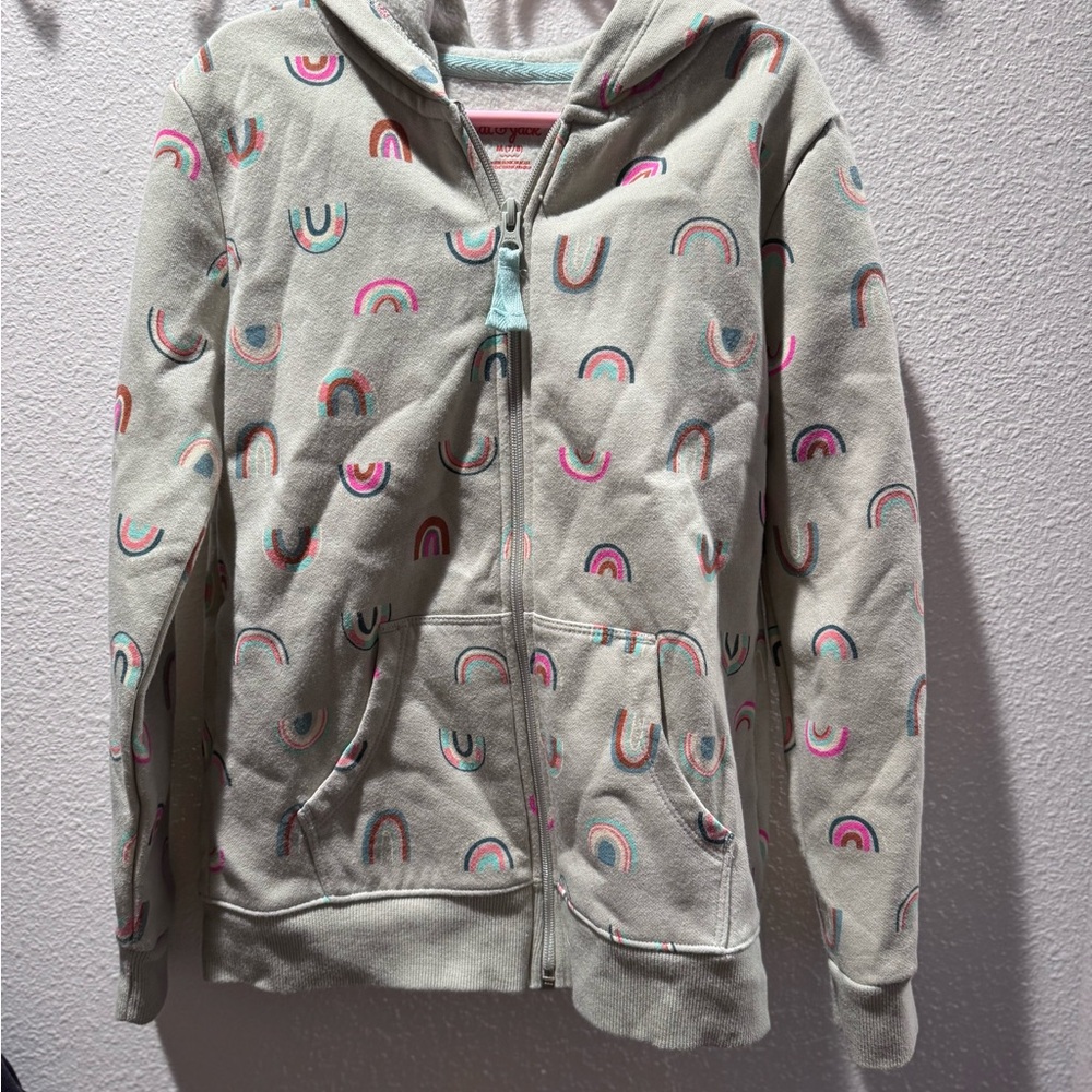 Cat & Jack Multicolor Rainbow Hoodie